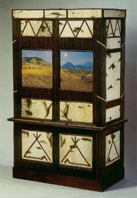 Birch Bark & Willow Entertainment Center 